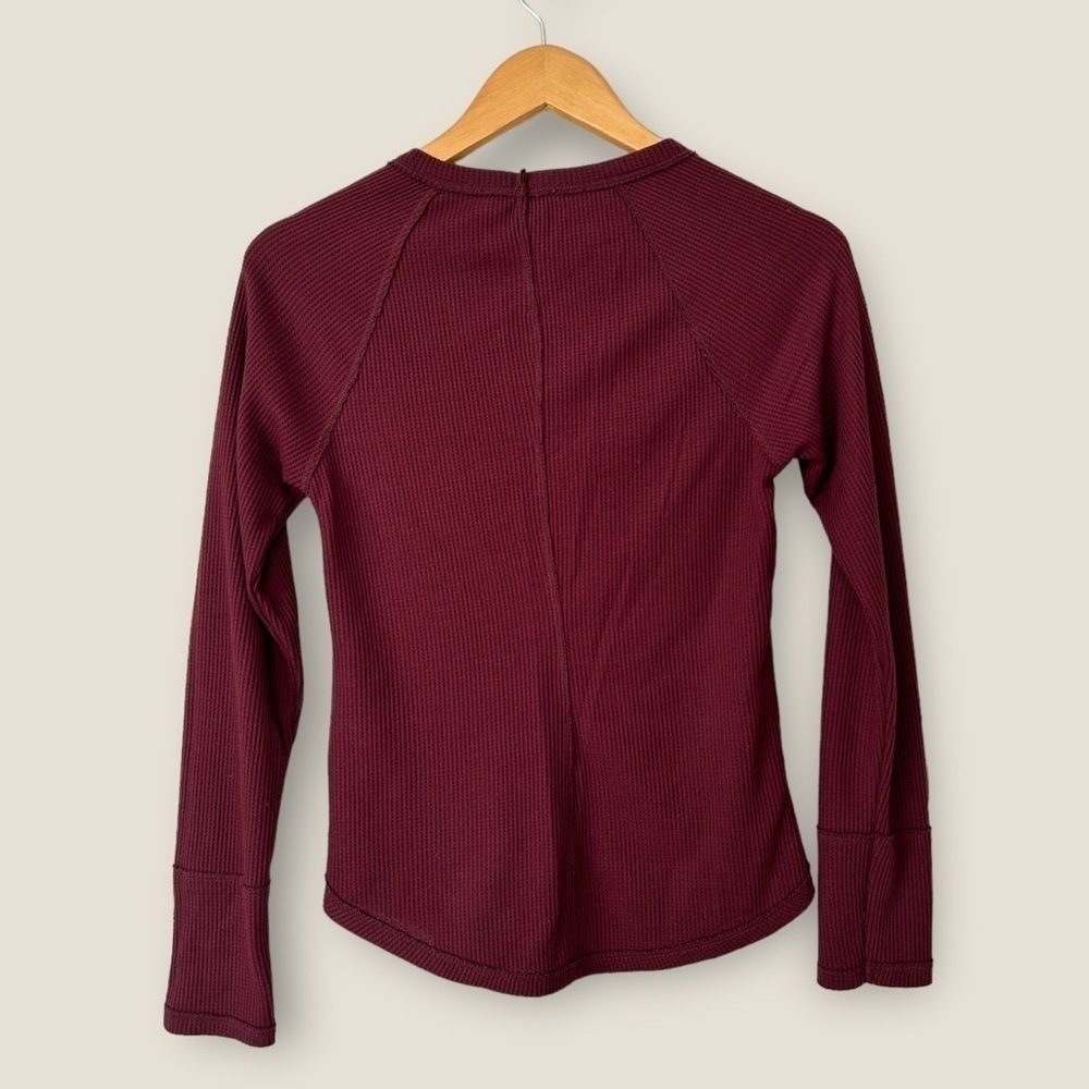 Hollister Burgundy Long Sleeve Top - Picture 5 of 8